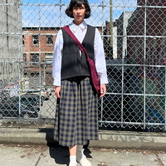 A Bronze Age Dylan Vest in Pebble Denim - Picture 9 of 9